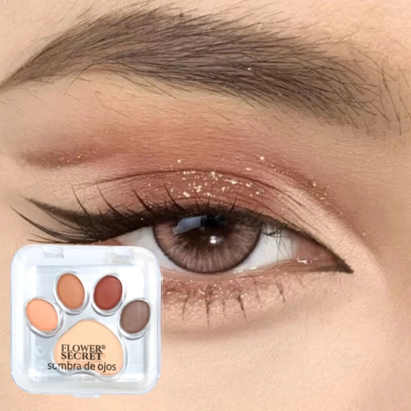 PAQUETE 24 PALETAS SOMBRAS SEDOSAS 5 TONOS PATA GATO MV - 5
