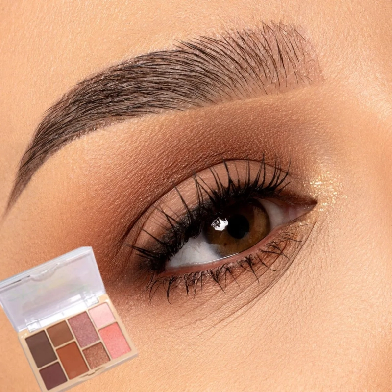 SET 2 PALETAS SOMBRAS 8 COLORES TEXTURA SEDOSA ARMONIOSA MV - 6