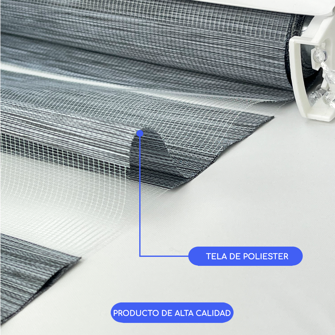 CORTINA ROLLER DUO ZEBRA DIA Y NOCHE 100 X 200 CM GUIZA - 5