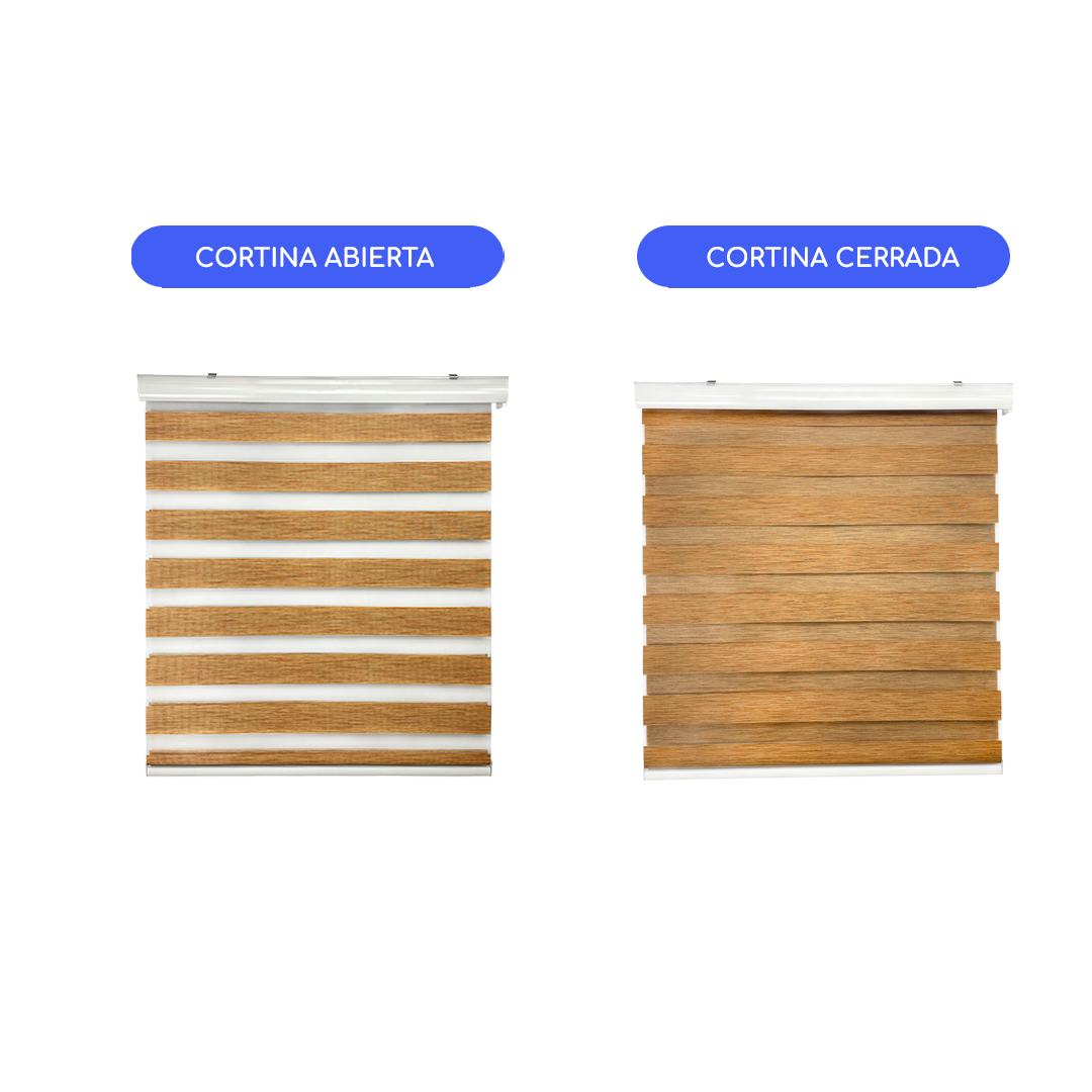 CORTINA ROLLER DUO ZEBRA DIA Y NOCHE 100 X 200 CM GUIZA - 7