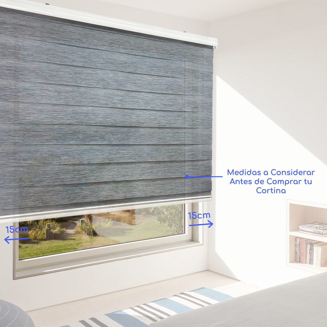 CORTINA ROLLER DUO ZEBRA DIA Y NOCHE 100 X 200 CM GUIZA - 10