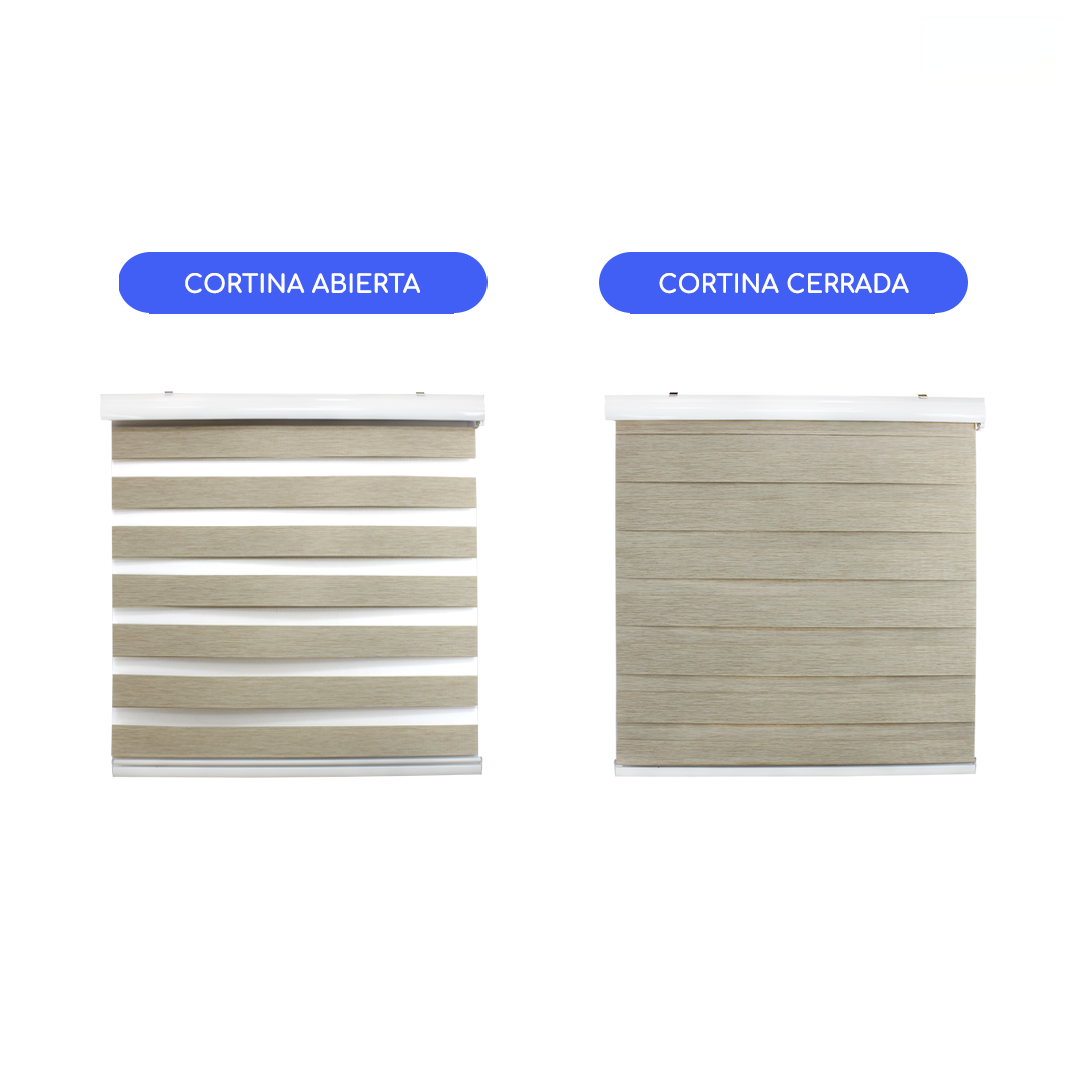 CORTINA ROLLER DUO ZEBRA DIA Y NOCHE 120 X 200 CM GUIZA - 7