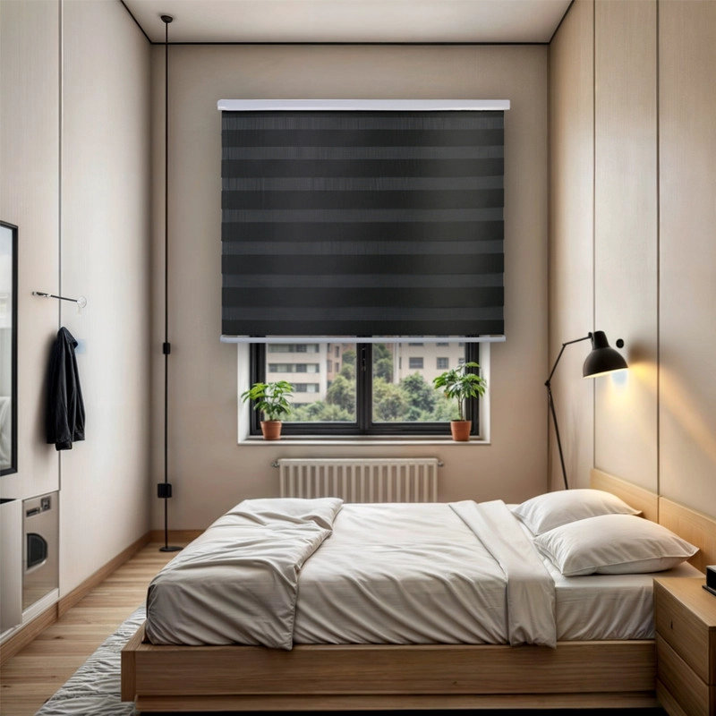 CORTINA ROLLER DUO ZEBRA DIA Y NOCHE CENEFA PVC 180X200 GUIZA - 6