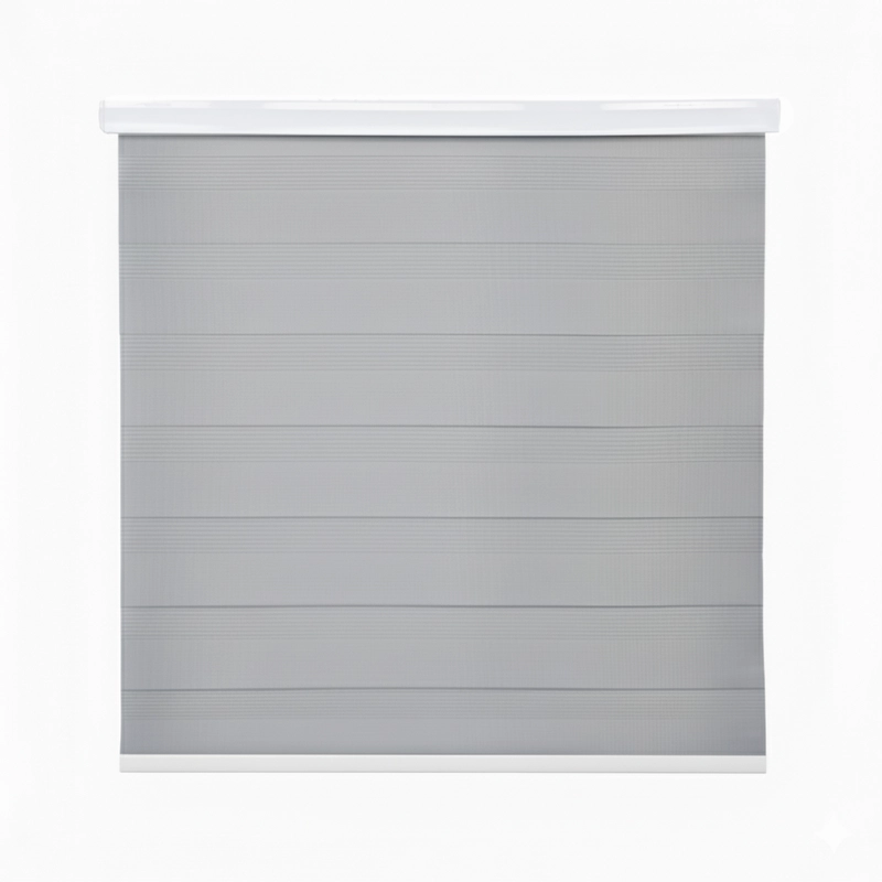 CORTINA ROLLER DUO ZEBRA DIA Y NOCHE CENEFA PVC 120X200 GUIZA - 1