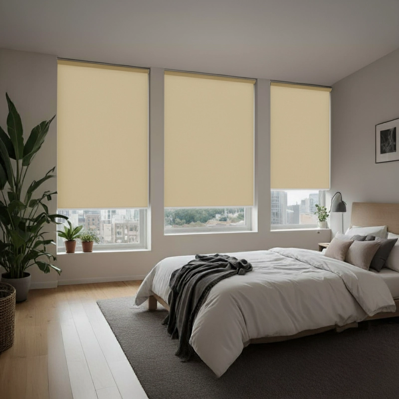 CORTINA ROLLER BLACKOUT 1 PAÑO 160X200 SIN CENEFA BLANCO GUIZA - 5