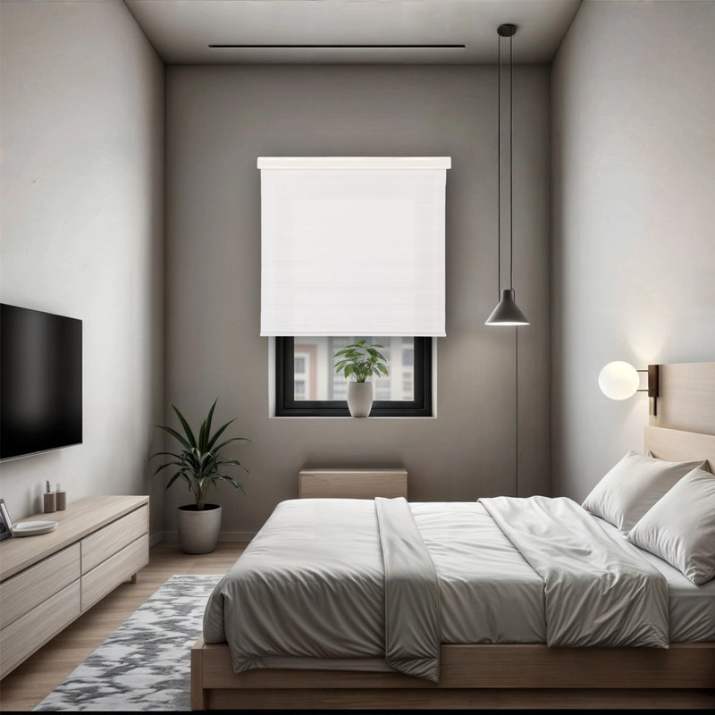 CORTINA ROLLER DUO ZEBRA DIA Y NOCHE CENEFA PVC 60X200 GUIZA - 6