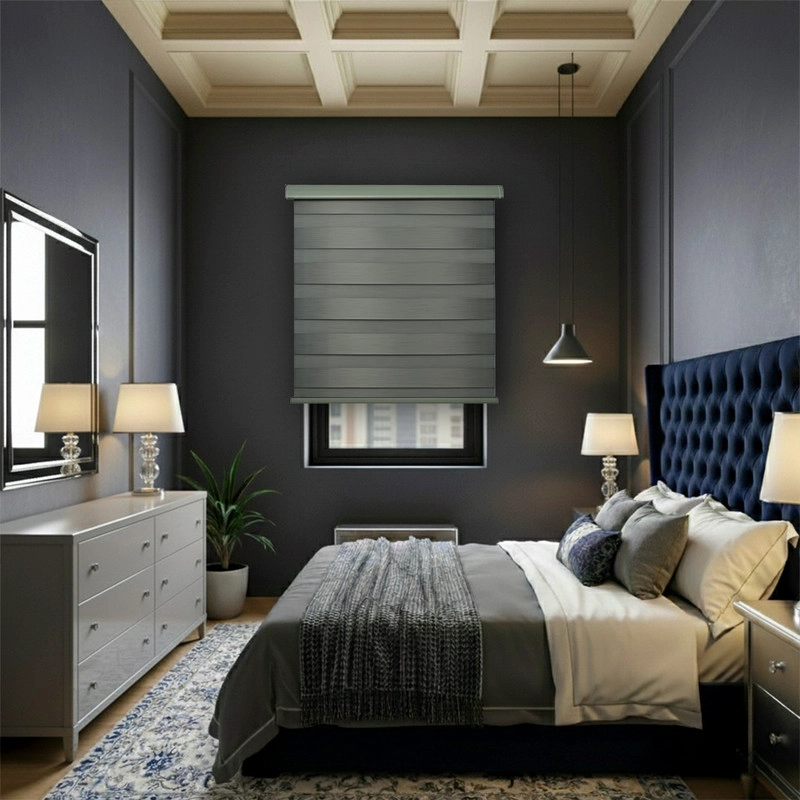 CORTINA ROLLER DUO BLACKOUT 100% DIA Y NOCHE PREMIUM 120 X 200 CM GUIZA - 5