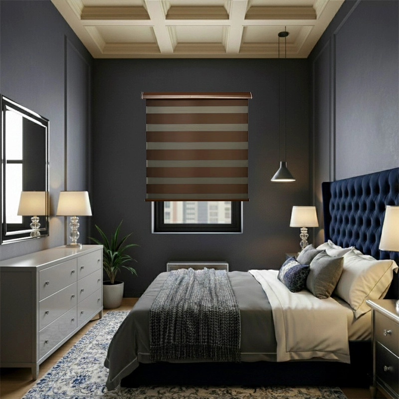CORTINA ROLLER DUO BLACKOUT 100% DIA Y NOCHE PREMIUM 100 X 200 CM GUIZA - 5