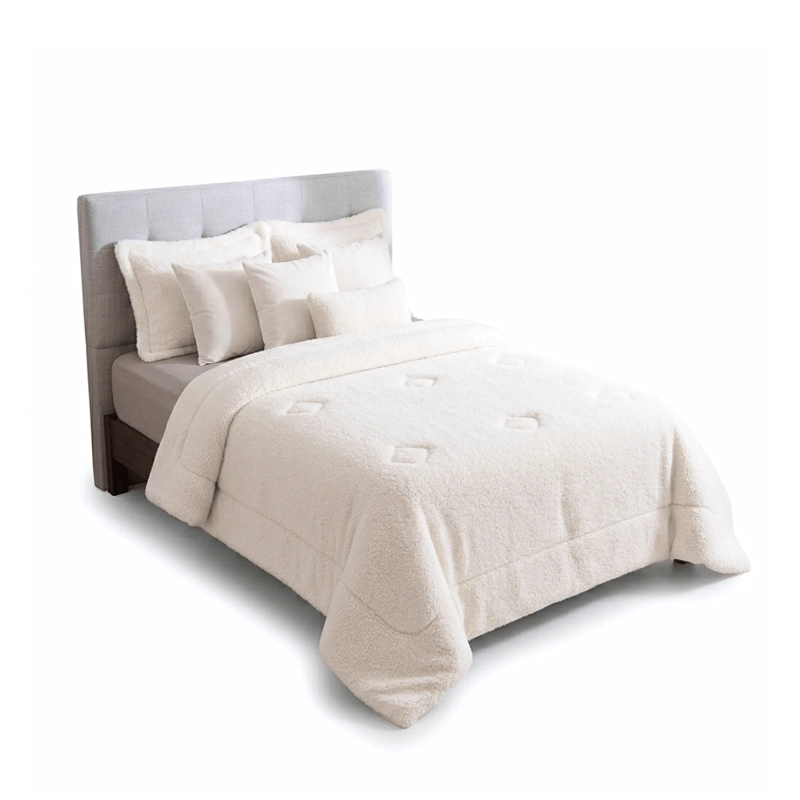 PLUMON COBERTOR CHIPORRO PREMIUM DOBLE TEXTURA INVIERNO 2 PLAZA GUIZA - 2