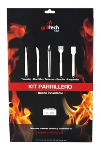 KIT ACCESORIOS PARRILLEROS 5UND GRILLTECH ACERO INOXIDABLE - 2