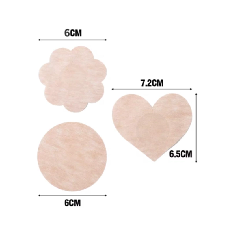 CUBRE PEZÓN GAC23 PACKX30 POLIESTER FLOR CIRCULOS ESTUCHE CORAZON - 4