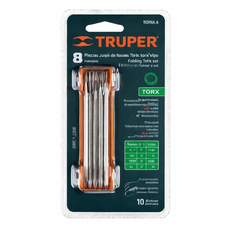 JUEGO DE 8 LLAVES TRUPER CTTRU137 TORX TIPO NAVAJA TORX-8 - 3