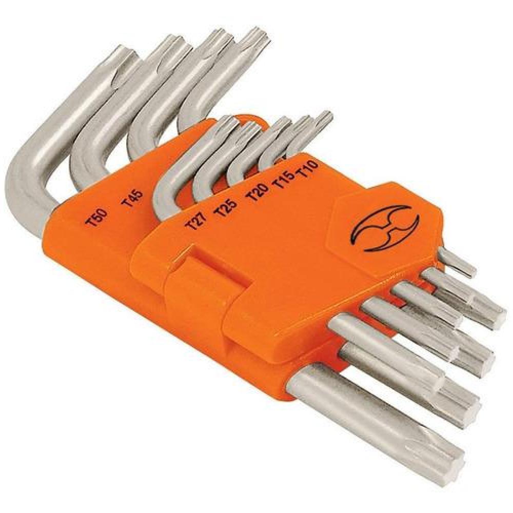 JUEGO DE LLAVES TRUPER CTTRU153 TORX 9 PIEZAS ACERO VANADIO PROFESION - 1