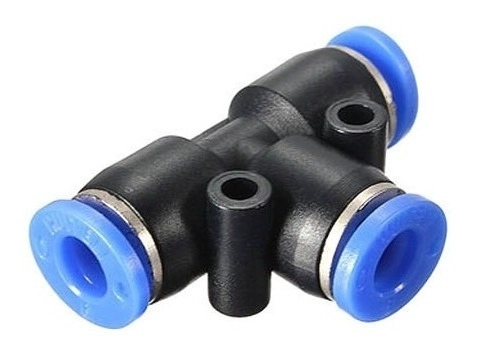 CONECTOR TEE 6MM, NEUMATICO BLOQUEO ANTIDESLIZANTE 3 VIAS - 1