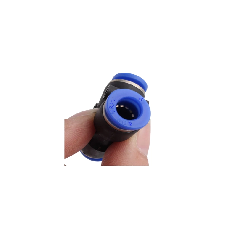 CONECTOR TEE 6MM, NEUMATICO BLOQUEO ANTIDESLIZANTE 3 VIAS - 4