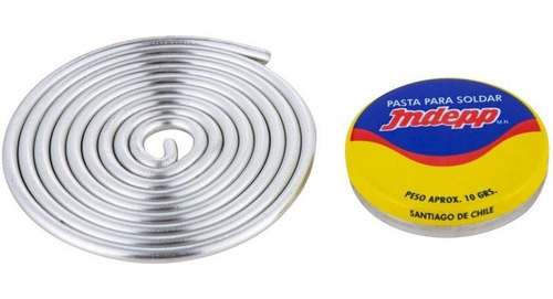 PASTA DE SOLDAR CTIND01 50 GR INDEPP + SOLDADURA 0.95 ESTAÑO 1 M - 1