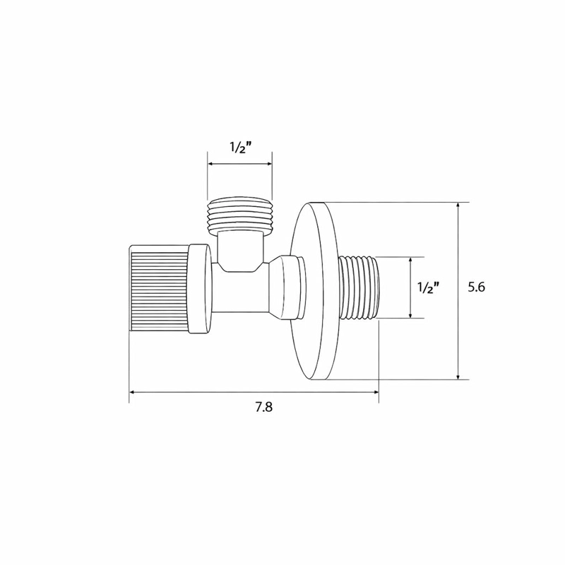 LLAVE ANGULAR 1/2 HE X 1/2 HE FANALOZA - 3