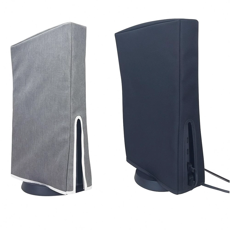 FUNDA PS5 A PRUEBA POLVO VERTICAL Y HORIZONTAL  NEGRO - 2