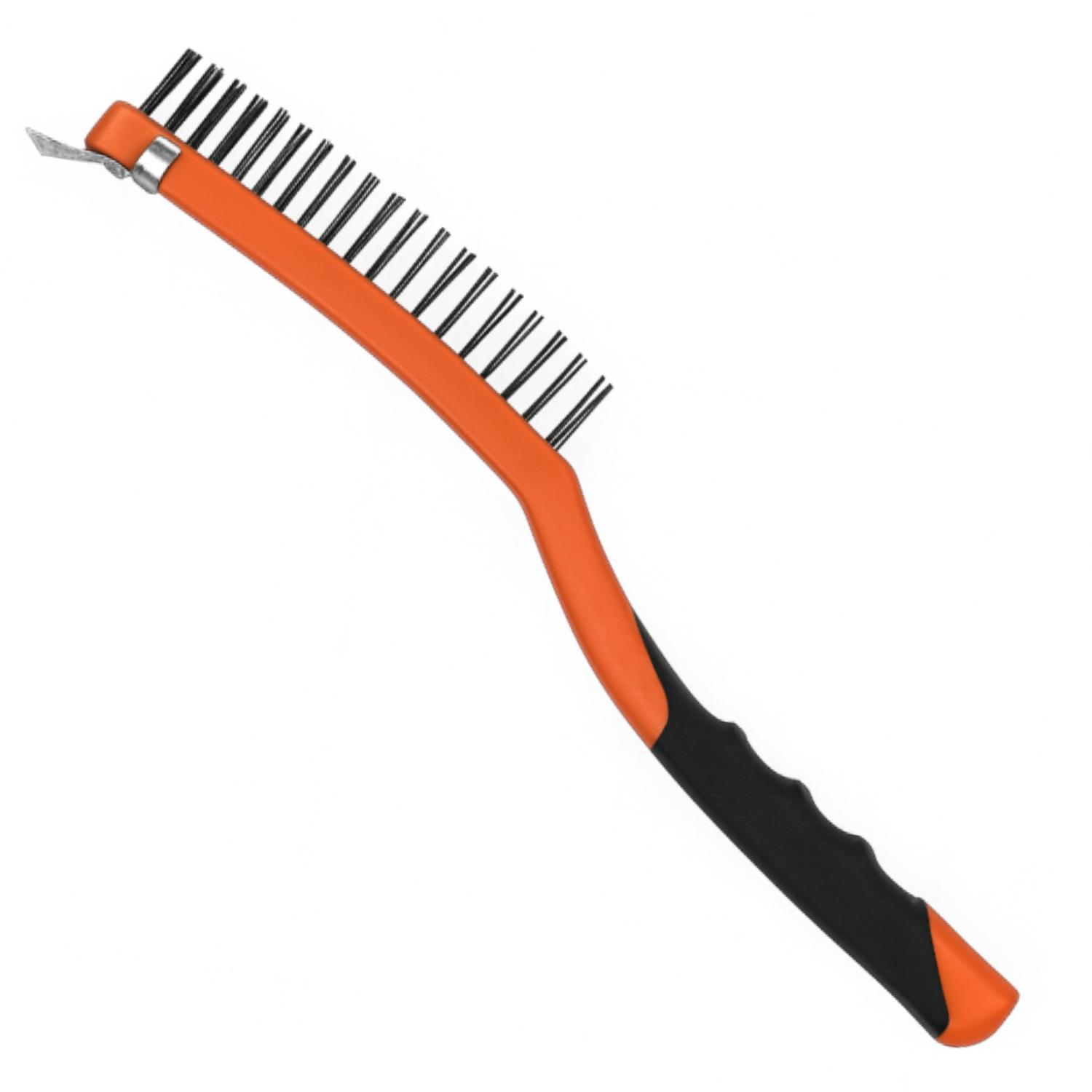 CEPILLO KENDO 14 PULGADAS CERDA ALAMBRE CON RASPADOR 31201 - 2