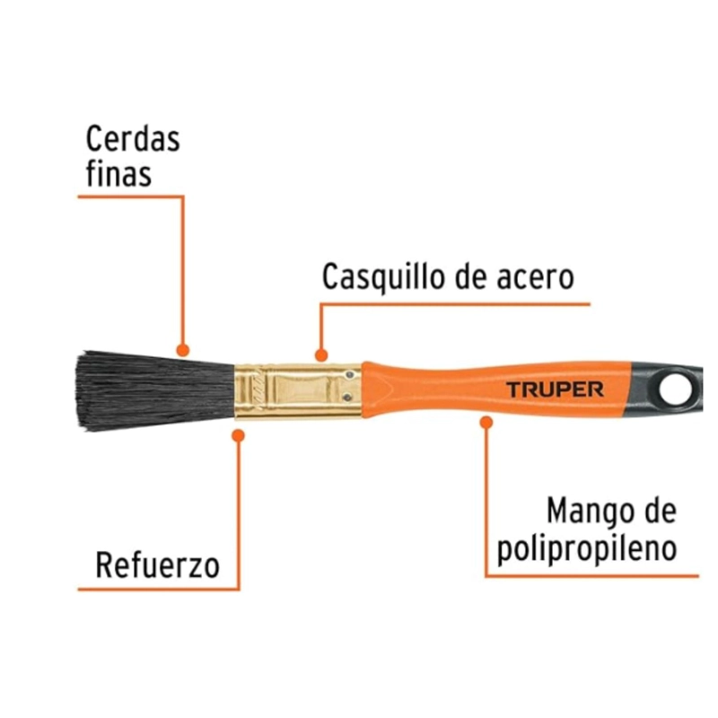 BROCHA PROFESIONAL USO GENERAL TRUPER 1 25.4MM - 3