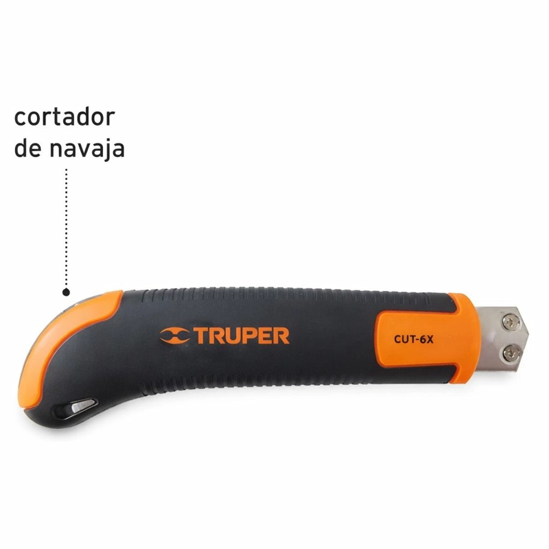 CUCHILLO CARTONERO DE 15 CMS CON GRIP + 3 HOJAS REPUESTO - 3