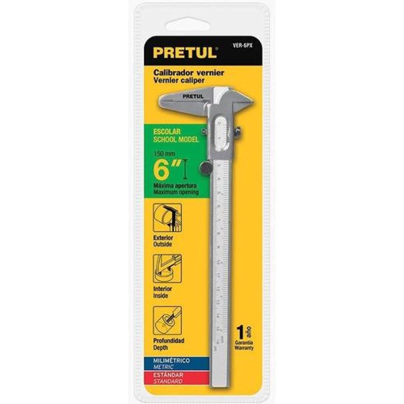 PIE CTTRU233 METRO ANALOGO PRETUL 6 150 MM VER-6PX ACERO - 2