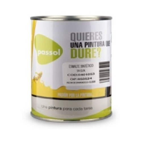ESMALTE SINTÉTICO PASSOL CTPA05 NEGRO BRILLANTE 1/4 GALON - 1