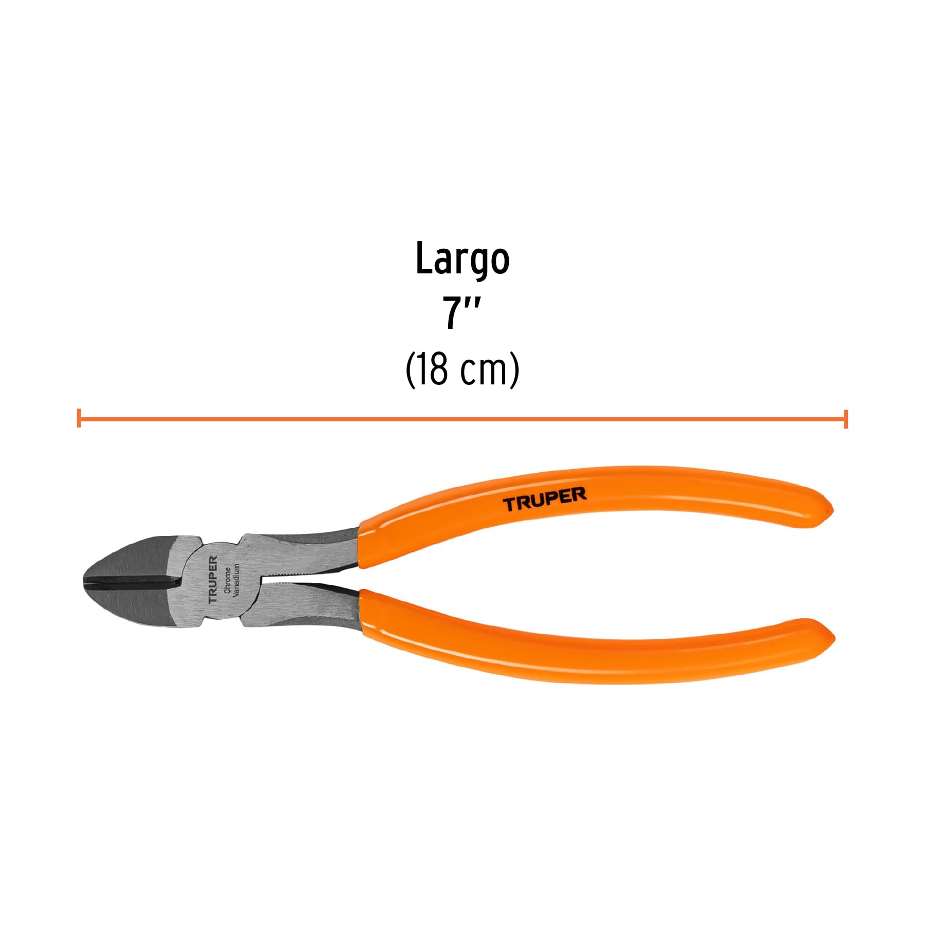ALICATE DE CORTE DIAGONAL 7 MANGO DE VINIL. TRUPER - 2