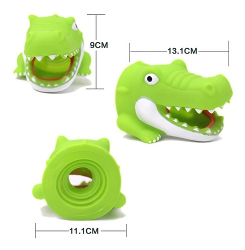 EXTENSOR GO18 LLAVE LAVAMANOS BAÑO NIÑOS SILICONA COCODRILO - 2