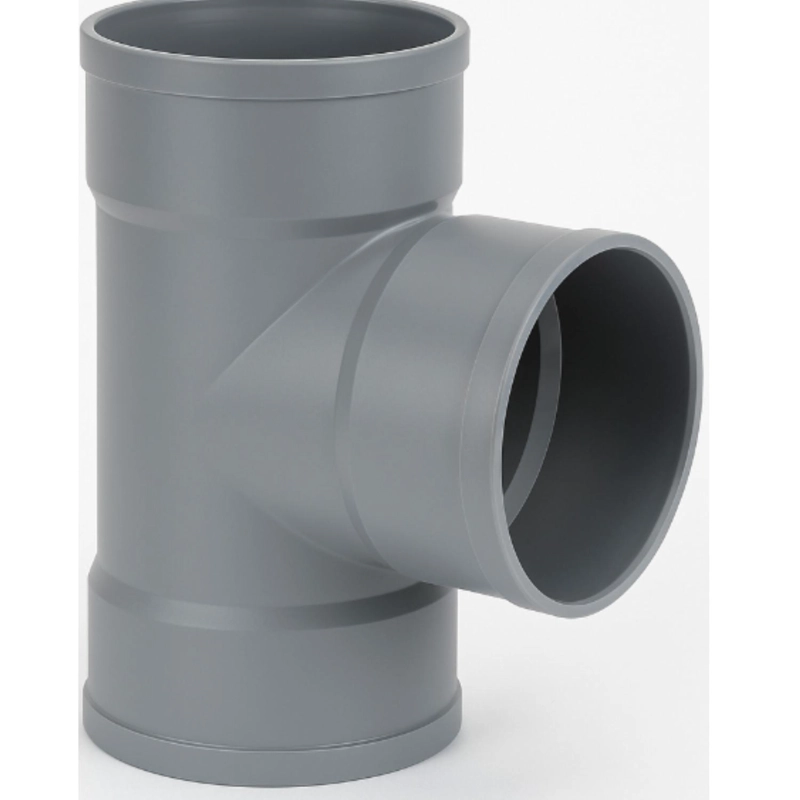 TEE 75 MM PVC SANITARIO GRIS HOFFENS - 2