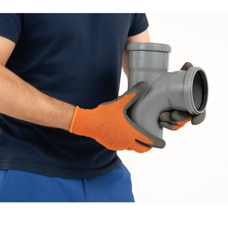 TEE 75 MM PVC SANITARIO GRIS HOFFENS - 3