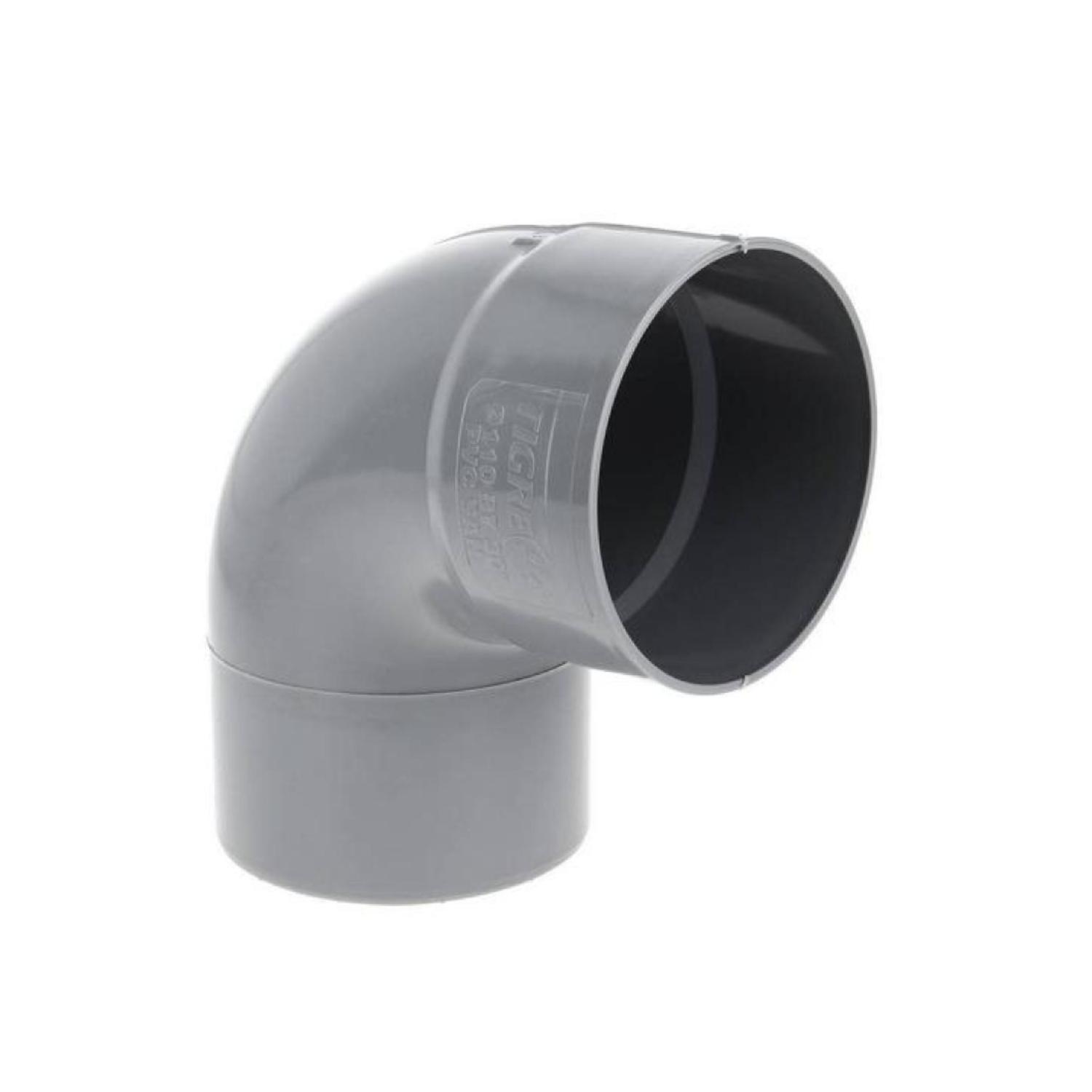 CODO PVC SANITARIO 110MM * 90 GRADOS GRIS PETROFLEX - 2