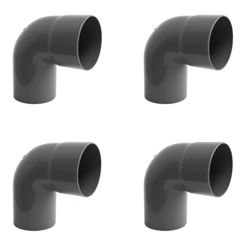 CODO PVC GRIS SANITARIO 50 MM X 90 GRADOS PVC - 2