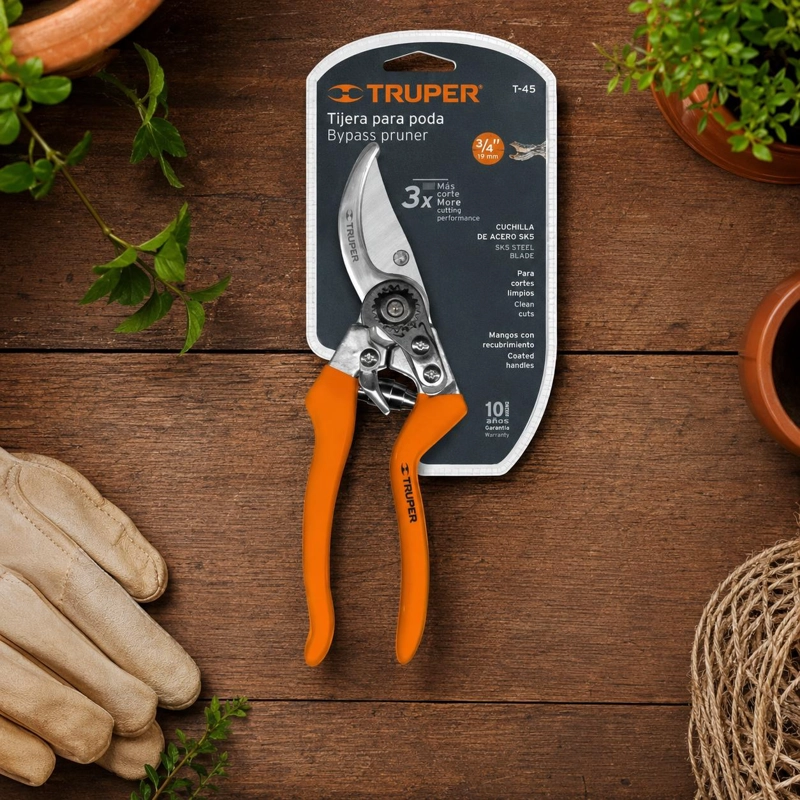 TIJERA TRUPER CTTRU291 PODAR PROFESIONAL CUCHILLA 8.1/2 T-45 JARDIN - 4