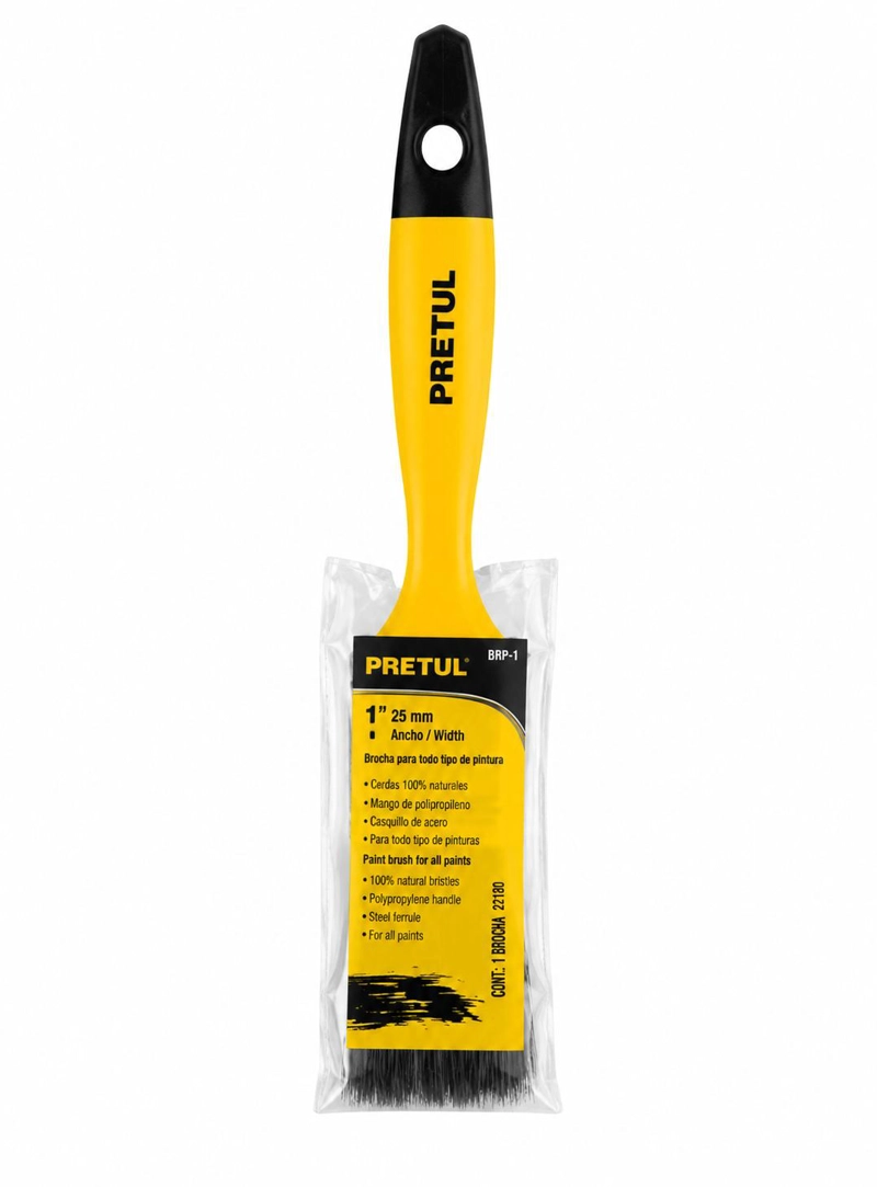 BROCHA PARA PINTAR ULTRARESISTENTE 1(2,5CM) PRETUL - 2