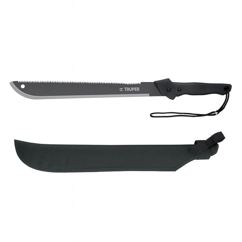 MACHETE TRUPER CTTRU193 DOBLE FILO 18 CACHA BIMATERIAL FUNDA - 2
