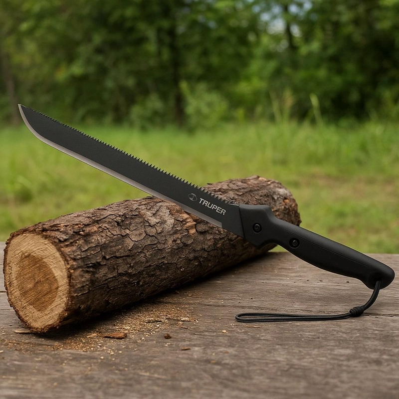 MACHETE TRUPER CTTRU193 DOBLE FILO 18 CACHA BIMATERIAL FUNDA - 6