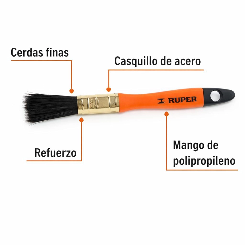 BROCHA PROFESIONAL USO GENERAL TRUPER 1/2 12,7MM - 4