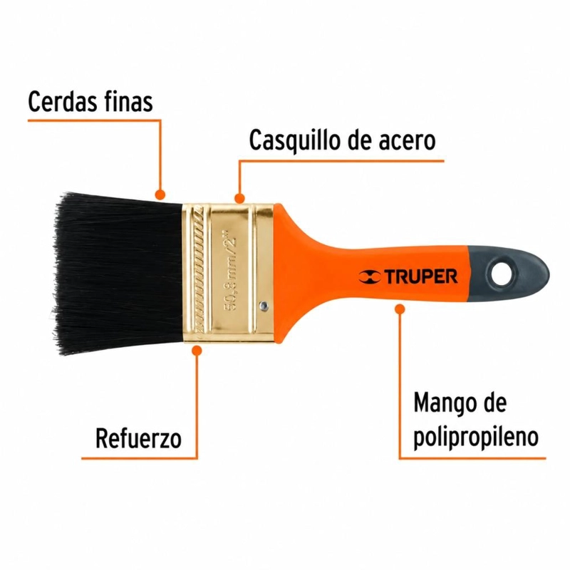 BROCHA PROFESIONAL USO GENERAL TRUPER 2 50,8MM - 2