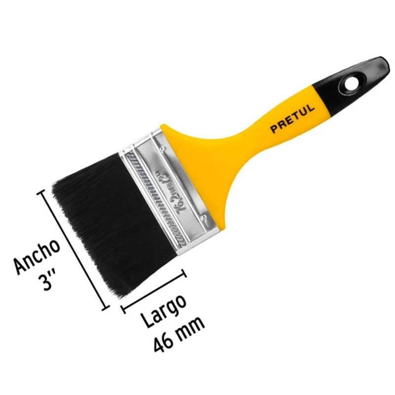 BROCHA PARA PINTAR ULTRARESISTENTE 3(7CM) PRETUL (TRUPER) - 2