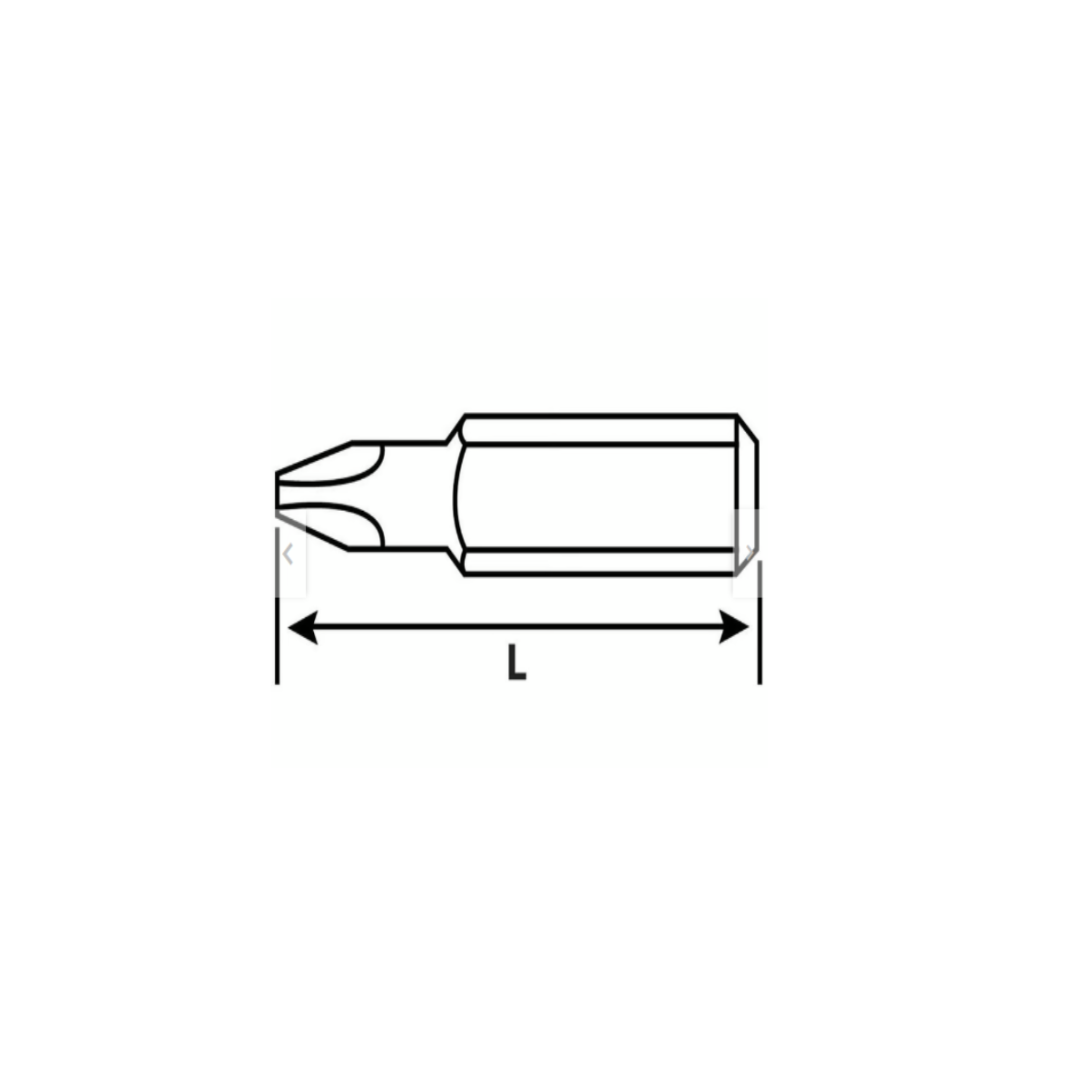 PACK DE 5 PUNTAS PHILLIPS PH2 1/4X25MM BAHCO - 2