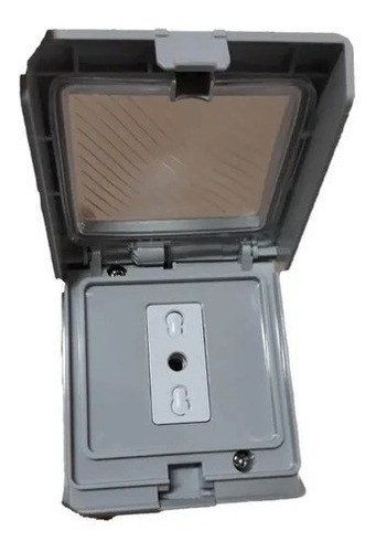 TOMACORRIENTE LEXO CTLE44 BLANCO SIMPLE 10/16A HIDROBOX EXTERIOR IP55 250 V - 2