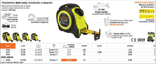 HUINCHA CINTA DE MEDIR PROFESIONAL TRUPER 8M FRENO AUTOMATIC - 3