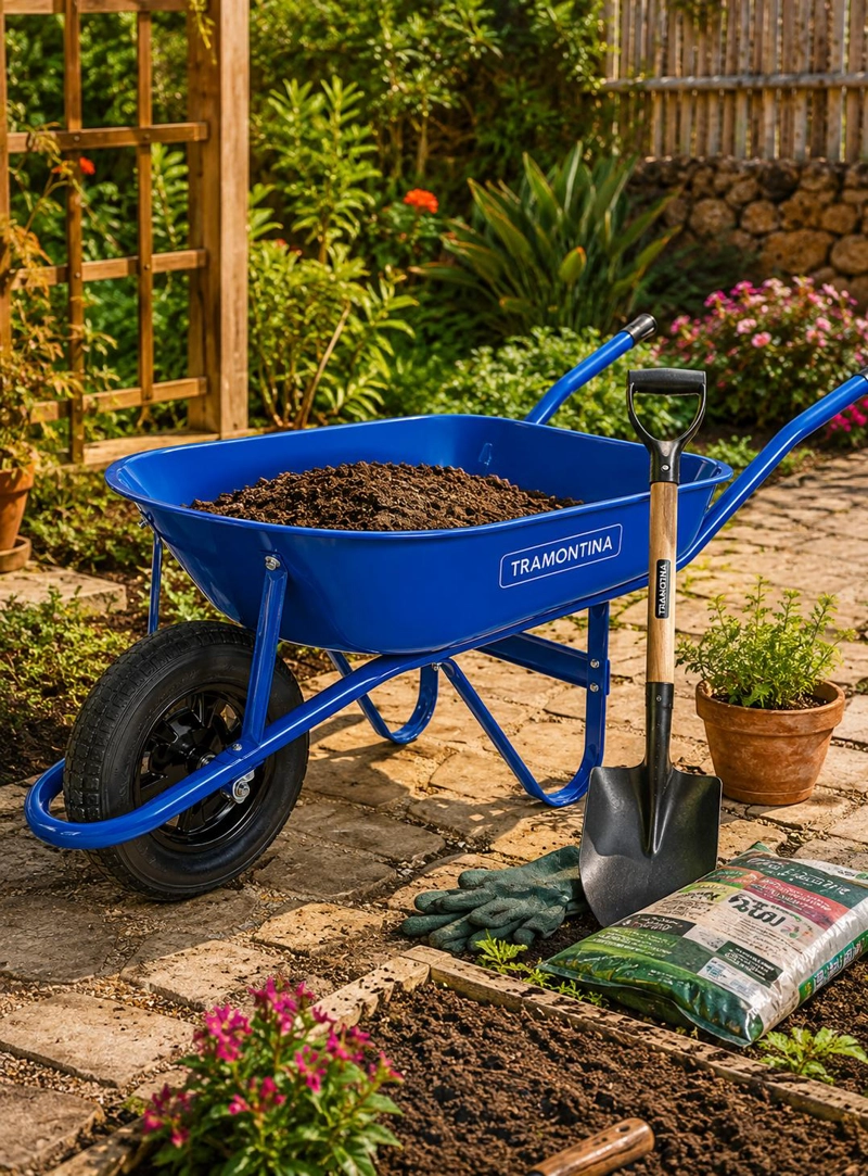 CARRETILLA TRAMONTINA CTTRA01 LIVIANA JARDÍNERÍA MULTIUSO 50 LT - 3