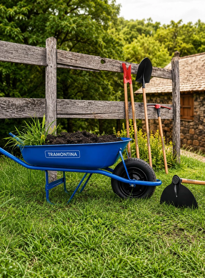 CARRETILLA TRAMONTINA CTTRA01 LIVIANA JARDÍNERÍA MULTIUSO 50 LT - 5