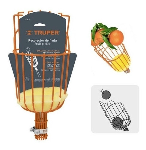 RECOLECTOR DE FRUTAS TRUPER CON COJIN, FRUT - 1