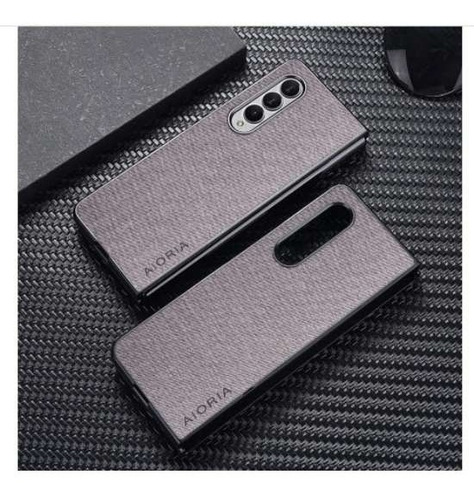FUNDA SAMSUNG GOB FORRO GALAXYZ FOLD4FOLD3 CUERO TEXTIL ORIGINAL BURDEO - 3