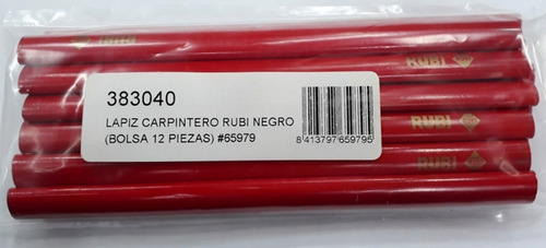 LÁPIZ RUBI CARPINTERO 12PZS 65979 - 2