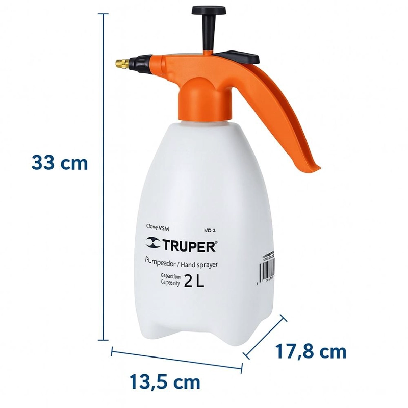 ROCIADOR ATOMIZADOR FUMIGADOR TRUPER 2 LITROS - 3
