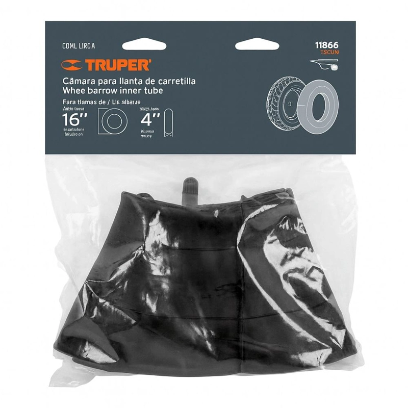 CAMARA PARA NEUMATICOS DE CARRETILLA 16 TRUPER CM - 4